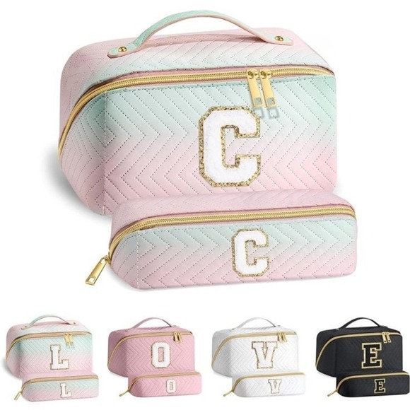 New YOOLIFE Personalized travel Gifts for Women, Initial Makeup Bag for Women D - Picture 1 of 12